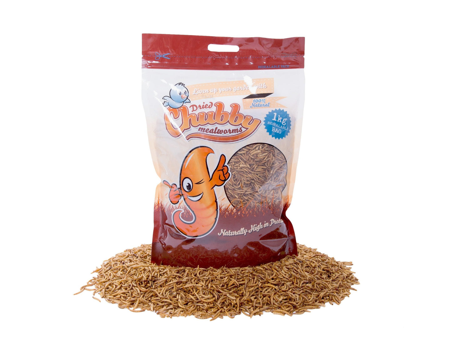 1Kg Chubby Dried Mealworms